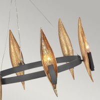 Lustre métal Ø 61 cm Anneau H : max. 316,9...