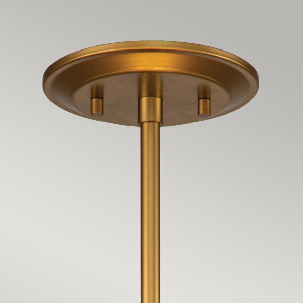 Hängeleuchte rund Ø 40,6 cm Höhe verstellbar in Gold Weiß