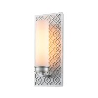 Applique salle de bain IP44 H : 34,3 cm en argent blanc...