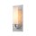 Wandlampe Bad IP44 H: 34,3 cm in Silber Weiß E27 Glas Metall