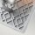 Wandlampe Bad IP44 H: 34,3 cm in Silber Weiß E27 Glas Metall