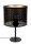 Petite lampe de table métal noir or E27 30 cm Loft