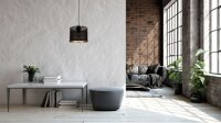 Pendelleuchte Metall Schwarz Gold E27 rund &Oslash;20 cm Loft