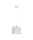 Suspension métal blanc or E27 ronde Ø20 cm Loft