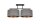 Deckenlampe Stoff blendarm Schwarz Grau Gold E27 70 cm