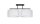 Lampe de plafonnier Tissu anti-éblouissement Noir Blanc E27 L:70 cm