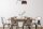 Blendarme Deckenleuchte Stoff Weiß Braun E27 L:70 cm