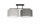 Lampe de plafonnier confortable Tissu Gris Graphite E27 L:70 cm