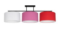 Blendarme Lampe de plafonnier Tissu Blanc Rose Rouge E27...