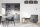 Blendarme Deckenlampe Stoff Graphit Muster E27 3-flmg