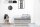 Lampe de plafonnier confortable Tissu Blanc Gris Noir 3-flmg
