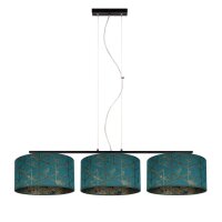 Lampe à suspendre confortable Tissu Vert Motif E27...