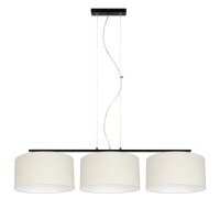Blendarme Lampe &agrave; suspendre Tissu Noir Ecru E27...