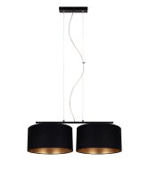 Tissu Lampe &agrave; suspendre &eacute;blouissante noir...