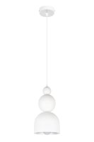 Lampe à suspendre blanche métal Loft Design...