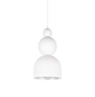 Lampe à suspendre blanche métal Loft Design...