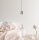 Suspension ronde métal noir rose E27 Ø11 cm Loft