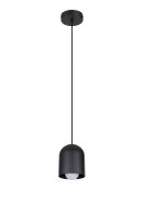 Suspension ronde métal noir E27 Ø11 cm Loft