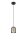 Suspension ronde métal noir or E27 Ø11 cm Loft