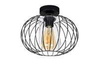 Lampe de plafonnier m&eacute;tal E27 ronde &Oslash;25 cm...
