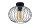 Lampe de plafonnier métal E27 ronde Ø25 cm noir rétro design