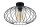 Deckenlampe Metall E27 rund Ø34 cm Schwarz Retro Design