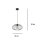 Suspension ronde noire métal Ø34 cm E27 Retro