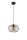 Lampe à suspendre E27 ronde Ø25 cm noir miel éblouissant rétro