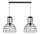 Lampe à suspendre noire fil métal 85 cm 2-flmg E27 Loft