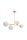 Lampe de plafonnier doré Boules de verre à faible éblouissement 4-flmg métal