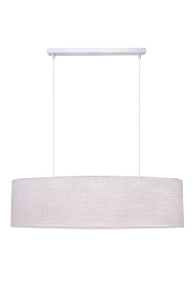 Suspension chaleureuse Abat-jour en tissu 2 flammes E27 70 cm