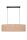 Confortable lampe à suspendre Tissu Noir Naturel 2 flammes E27
