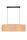 Confortable lampe à suspendre Tissu Noir Naturel 2 flammes E27