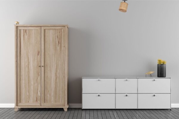 Flexibler Deckenstrahler Stoff blendarm Braun wohnlich