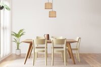 Blendarme Lampe suspendue rotin brun E27 L:22 cm Moderne