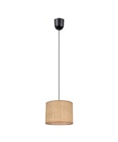 Blendarme Pendelleuchte Stoff Braun E27 &Oslash;20 cm rund