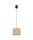 Blendarme Pendelleuchte Stoff Braun E27 Ø20 cm rund