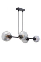 Lampe &agrave; suspendre m&eacute;tal verre fum&eacute;...