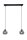 Lampe à suspendre anti-éblouissement métal verre fumé E27 L:42 cm 2-flmg