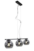 Lampe à suspendre 3 flammes verre métal E27...