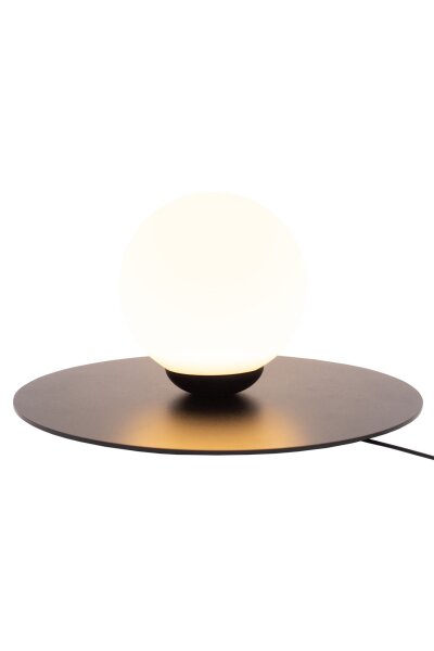 Lampe de chevet boule en verre anti-éblouissement E27 15 cm en noir
