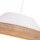 Pauvre suspension tissu rotin E27 Ø45 cm confortable