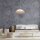 Pauvre suspension tissu rotin E27 Ø45 cm confortable