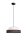 Blendarme Lampe à suspendre Tissu Noir Blanc E27 Ø45 cm