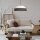 Blendarme Lampe à suspendre Tissu Noir Blanc E27 Ø45 cm