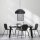 Lampe à suspendre noire tissu anti-éblouissant confortable L:45 cm E27