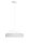 Suspension blanche tissu anti-éblouissant confortable L:45 cm E27