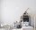 Grande lampe Spider suspendue bois métal E27 400 cm blanc