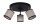 Beweglicher Deckenspot blendarm Stoff Schwarz Beige E14