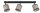 Spot de plafond flexible Tissu Noir Beige E14 65 cm de long